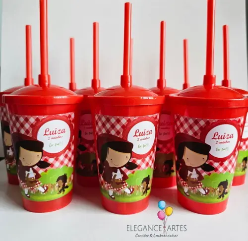 Copo Twister 400ml Chapeuzinho Vermelho