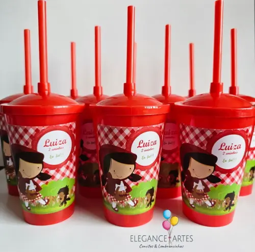 Copo Twister 400ml Chapeuzinho Vermelho