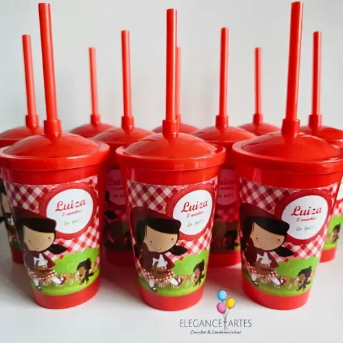 Copo Twister 400ml Chapeuzinho Vermelho