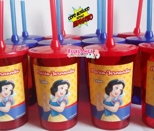 Copo Twister 400ml Branca de Neve