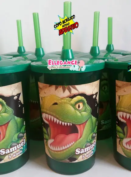 Copo Twister 400ml Dinossauro