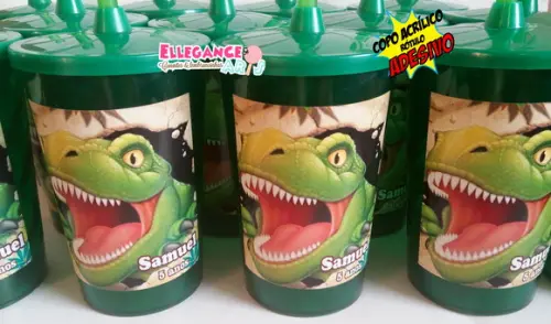 Copo Twister 400ml Dinossauro