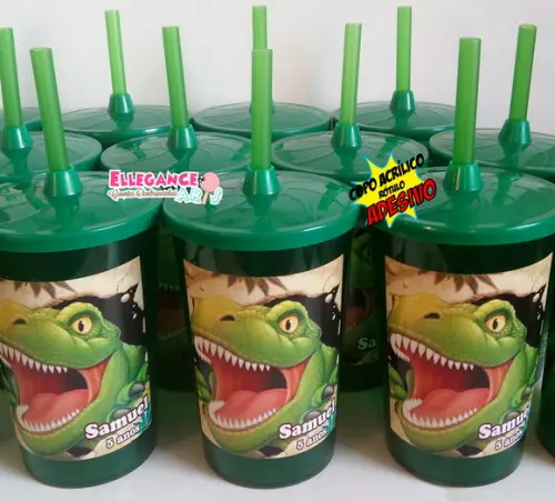 Copo Twister 400ml Dinossauro