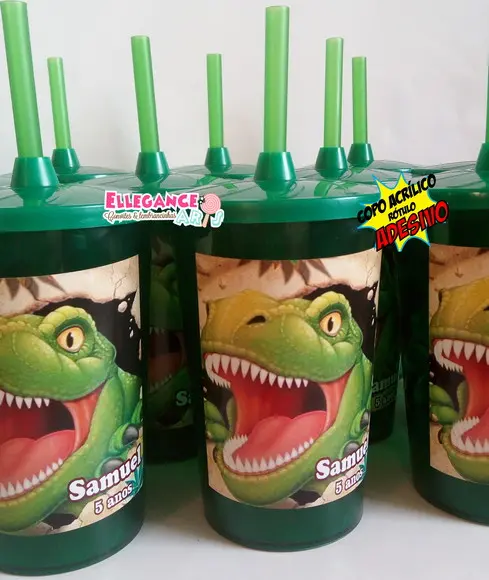 Copo Twister 400ml Dinossauro