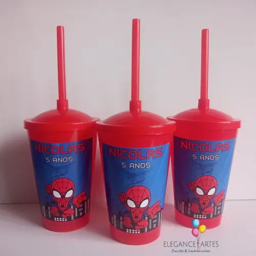 Copo Twister 400ml Homem Aranha