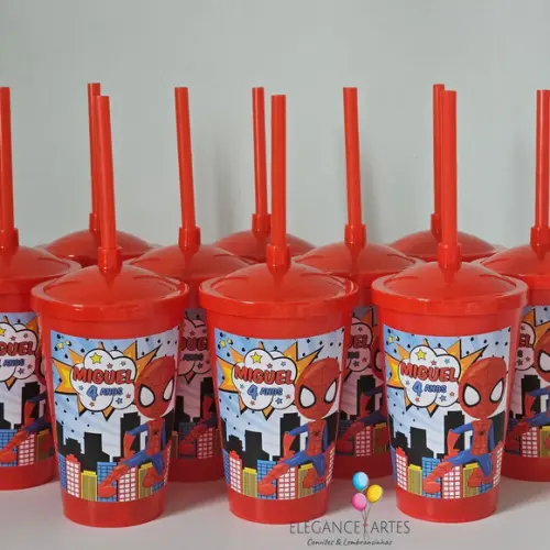 Copo Twister 400ml Homem Aranha