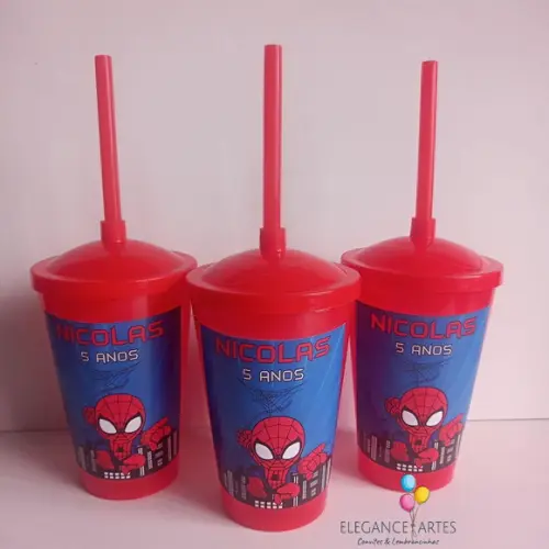 Copo Twister 400ml Homem Aranha