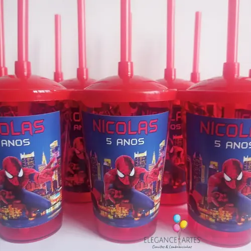 Copo Twister 400ml Homem Aranha