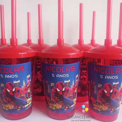 Copo Twister 400ml Homem Aranha