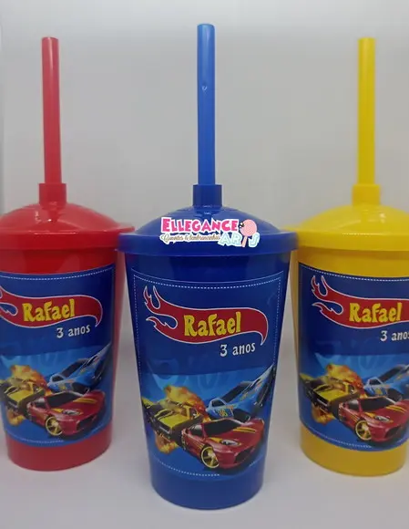 Copo Twister 400ml Hot Wheels