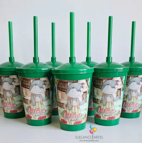 Copo Twister 400ml Lobo Chapeuzinho Vermelho