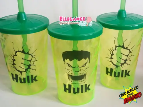 Copo Twister 400ml Hulk