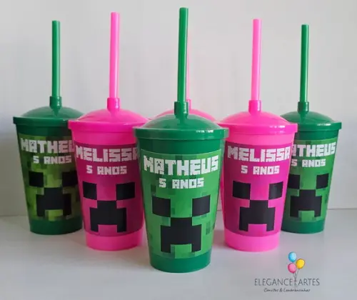 Copo Twister 400ml Minecraft