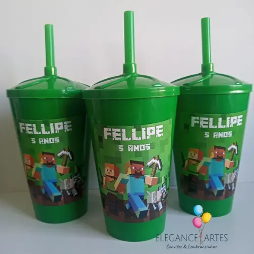 Copo Twister 400ml Minecraft