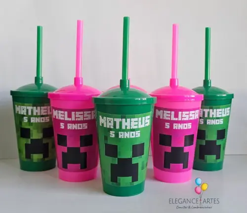 Copo Twister 400ml Minecraft