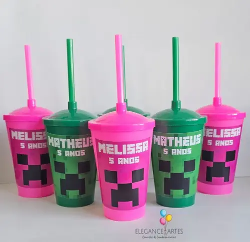 Copo Twister 400ml Minecraft
