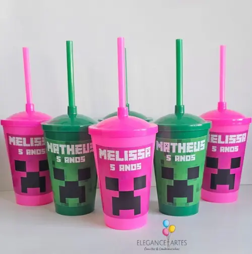 Copo Twister 400ml Minecraft