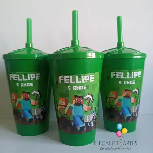 Copo Twister 400ml Minecraft