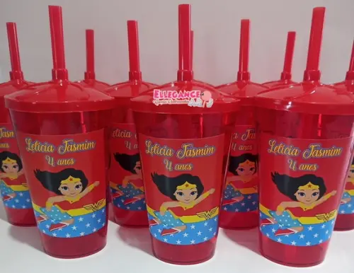 Copo Twister 400ml Mulher Maravilha