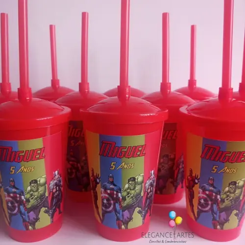Copo Twister 400ml os Vingadores