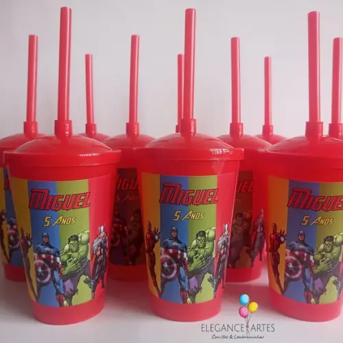 Copo Twister 400ml os Vingadores