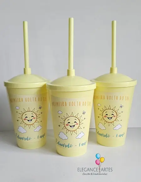 Copo Twister 400ml Primeira Volta ao Sol