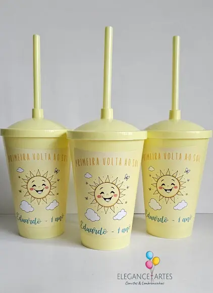 Copo Twister 400ml Primeira Volta ao Sol
