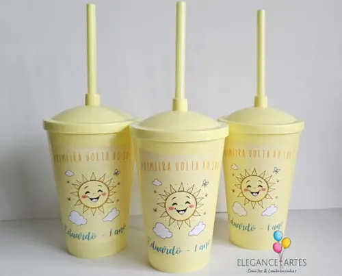 Copo Twister 400ml Primeira Volta ao Sol