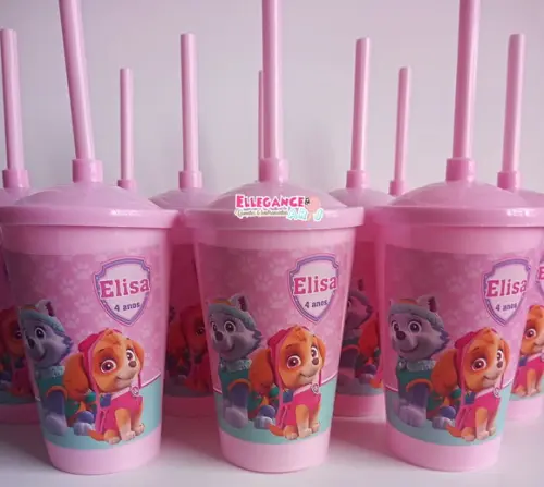 Copo Twister 400ml Skye e Everest Patrulha Canina