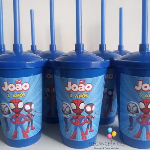 Copo Twister 400ml Spidey e Seus Amigos Espetaculares