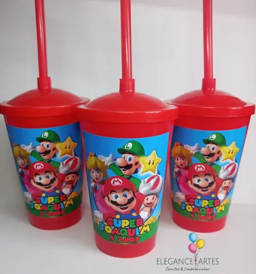 Copo Twister 400ml Super Mário
