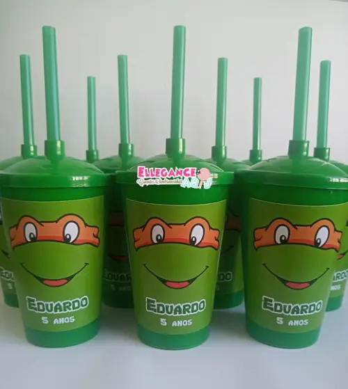 Copo Twister 400ml Tartarugas Ninjas