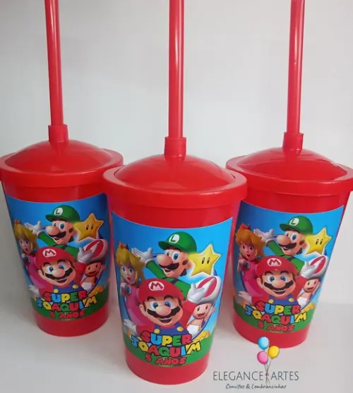 Copo Twister 400ml Super Mário
