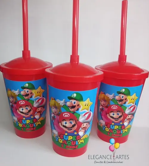 Copo Twister 400ml Super Mário