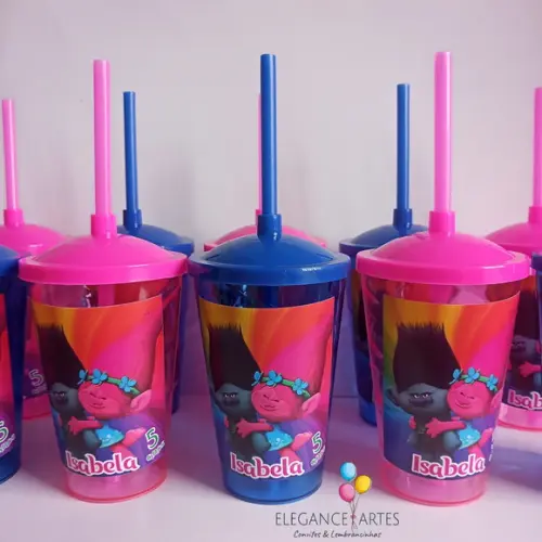 Copo Twister 400ml Trolls