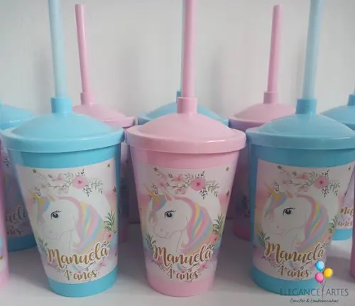 Copo Twister 400ml Unicórnio