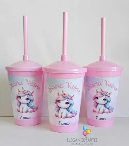 Copo Twister 400ml Unicórnio