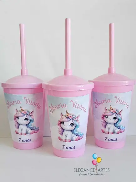 Copo Twister 400ml Unicórnio