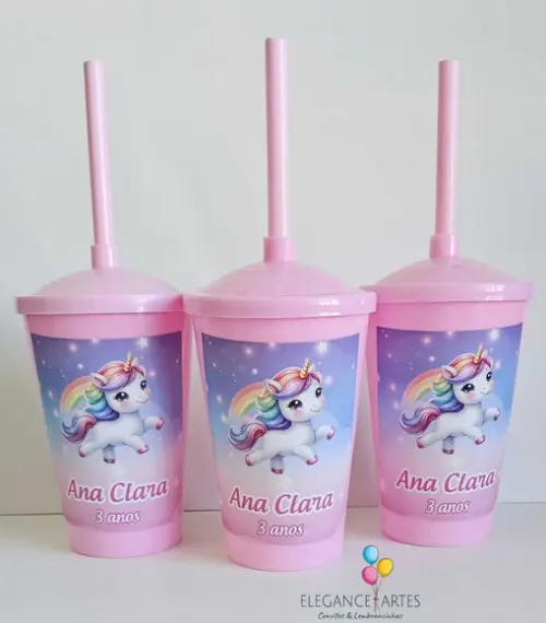Copo Twister 400ml Unicórnio