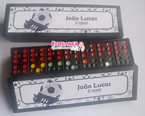Dominó Futebol Preto e Branco