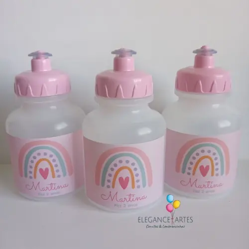 Garrafinha Squeeze Arco Iris Boho
