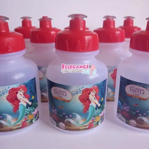Garrafinha Squeeze Ariel Pequena Sereia - 300ml