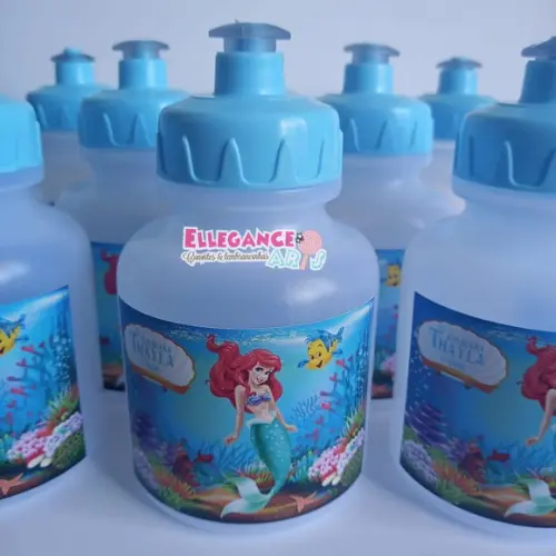 Garrafinha Squeeze Ariel Pequena Sereia - 300ml