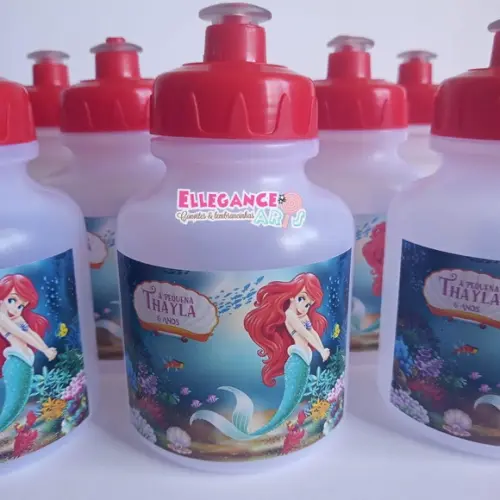 Garrafinha Squeeze Ariel Pequena Sereia - 300ml