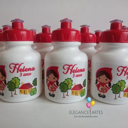 Garrafinha Squeeze Chapeuzinho Vermelho