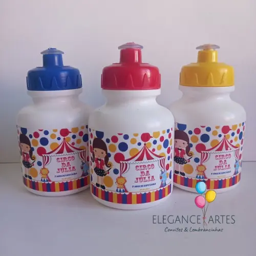 Garrafinha Squeeze Circo Menina