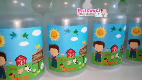 Garrafinha Squeeze Fazendinha