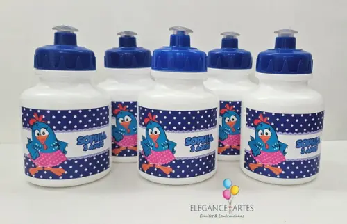 Garrafinha Squeeze Galinha Pintadinha