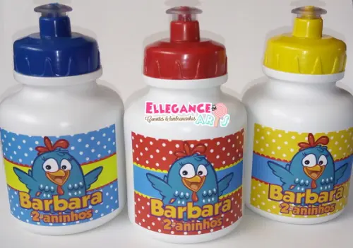 Garrafinha Squeeze Galinha Pintadinha