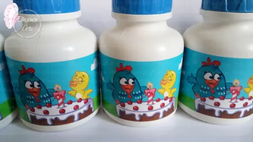Garrafinha Squeeze Galinha Pintadinha